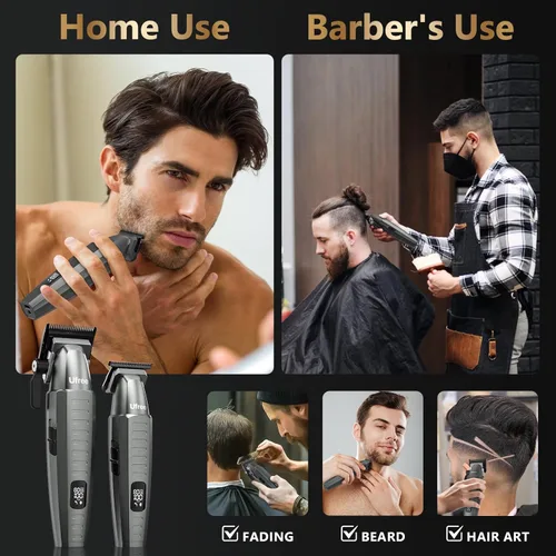 Miniatura 5 de Ufree - Cortapelo profesional para hombres con bolsa, juego de cortapelos y recortadores para hombres, juego de cortapelos de barbero, cortapelos