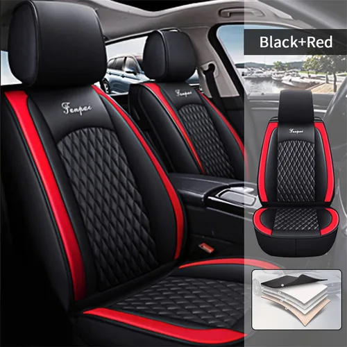 Miniatura 2 de [Entrega de EE. UU. para Audi A1 A3 A4 A5 A6 A7 A8 Q2 Q3 Q5 Q7 S3 S4 S6 TT TTS Juego completo de fundas de asiento de coche de cuero impermeable