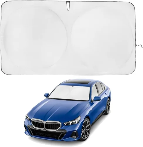 Miniatura 169 de Kinder Fluff Parasol para parabrisas Protección solar reflectante patentada para automóvil, certificado 99% de bloqueo UVR, interior fresco