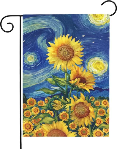 Miniatura 11 de Bandera de jardín floral de verano (bandera de jardín de águila del 4 de julio)