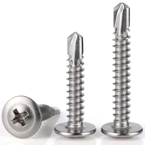 Miniatura 2 de VGBUY 170 tornillos autoperforantes para metal, tornillos autorroscantes de chapa metálica de acero inoxidable 410 #10 x 3/4 pulgadas, tornillos
