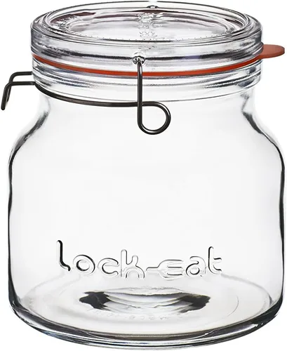 Miniatura 2 de Luigi Bormioli Lock-Eat Juego de 3 tarros (juego de 3): innovadora tapa de cristal, fácil de cerrar, fácil de abrir, apto para lavavajillas
