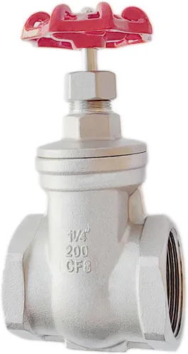 Miniatura 10 de Válvula de compuerta de acero inoxidable 304, válvula de globo rotativa roscada hembra de acero inoxidable NPT de 1/2 "para interruptores de flujo