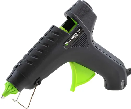 Miniatura 10 de Surebonder Kit de pistola de pegamento caliente de alta temperatura con 20 barras de pegamento multiusos de tamaño completo incluidas, perfecto