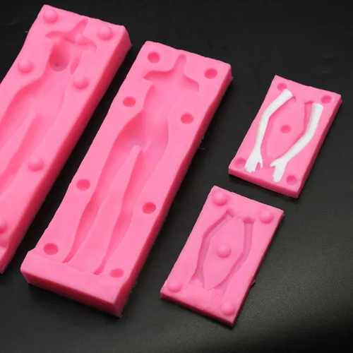 Miniatura 5 de Molde de arcilla de silicona para cuerpo humano 3D, molde grande de polímero de escultura humana, molde de cuerpo completo para manualidades