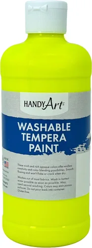 Miniatura 19 de Handy Art Little Masters - Pintura al temple lavable, color blanco, botella de medio galón de 64 onzas, brillante y mezclable, alta opacidad