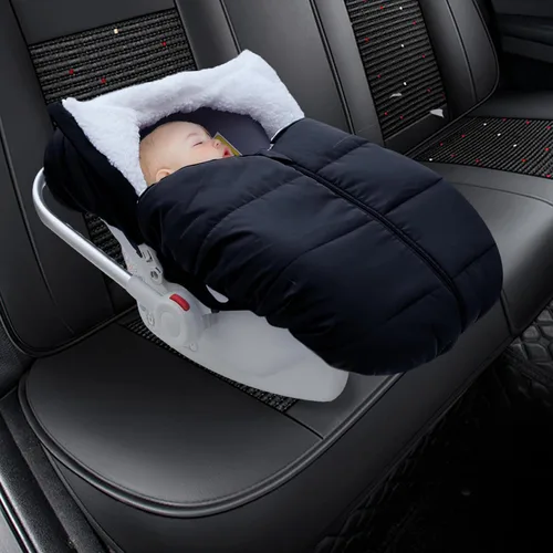 Miniatura 7 de Fairy Baby Funda de Asiento de Automóvil de Invierno para Bebés Carseat – Impermeable, Funda de Asiento de Automóvil Cálida para Bebé – Funda