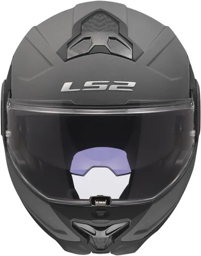 Miniatura 7 de Cascos LS2 Advant II - Casco modular para motocicleta con protector solar (Gris hormigón mate - Talla L)