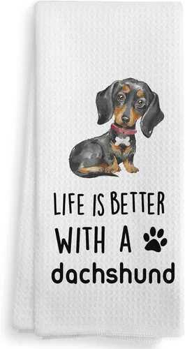Miniatura 15 de Toallas de cocina y paños de cocina de perro Doberman con purpurina, regalos de mamá de perro Doberman con purpurina para mujeres, juego de 2, 16×24