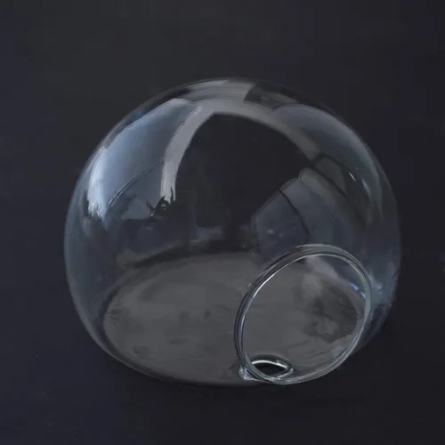 Miniatura 3 de Juego de 3 jarrones de pared de vidrio con forma de cuenco de burbujas, terrario para colgar en la pared, macetas de pared para interiores
