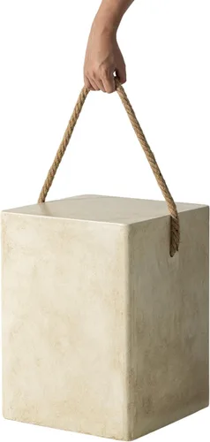 Miniatura 5 de Mesa auxiliar al aire libre, mesa auxiliar rectangular MgO, mesa de centro decorativa para exteriores, balcón, sala de estar