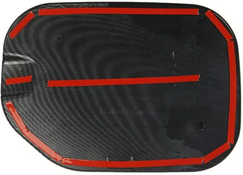 Miniatura 5 de Fibra de carbono tanque de combustible cubierta accesorios puerta de gas para Ford F150 2021+