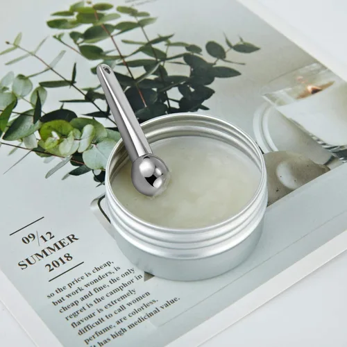 Miniatura 4 de Lisapack Paquete de 4 aplicadores de crema de ojos de metal, suero de ojos, masajeador de bolas para reducir el desinflador, masaje (plata y oro)