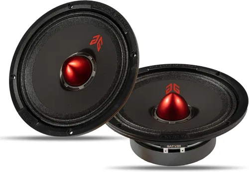 Miniatura 14 de MX80P1 Altavoz de Rango Medio de 8 Pulgadas 480 Vatios 4 Ohmios Tapa Antipolvo Naranja, Altavoces de Audio de Calidad Premium para Puerta