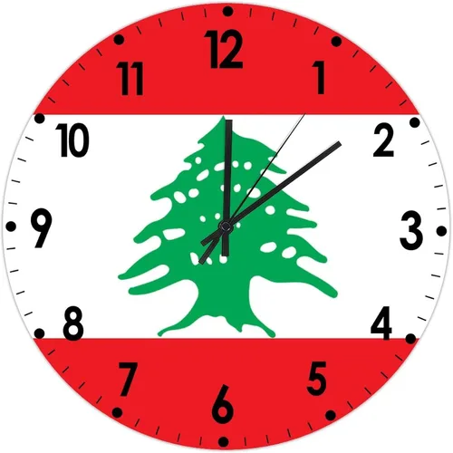Miniatura 77 de Cheyan Reloj de pared con bandera de Canadá de 12 pulgadas, silencioso, sin tictac, de PVC, funciona con pilas, reloj redondo decorativo, regalo