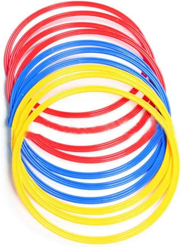 Miniatura 2 de Anillos de entrenamiento de velocidad y agilidad, escaleras de agilidad deportiva, 6 unidades de anillos de velocidad de entrenamiento deportivo