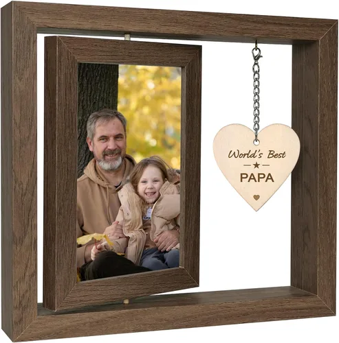 Miniatura 16 de EYITUPC Un nieto es alguien que alcanza tus manos pero toca tu corazón Marco de Fotos Regalos para Abuelos Primerizos, Muestra Dos Fotos de 4x6