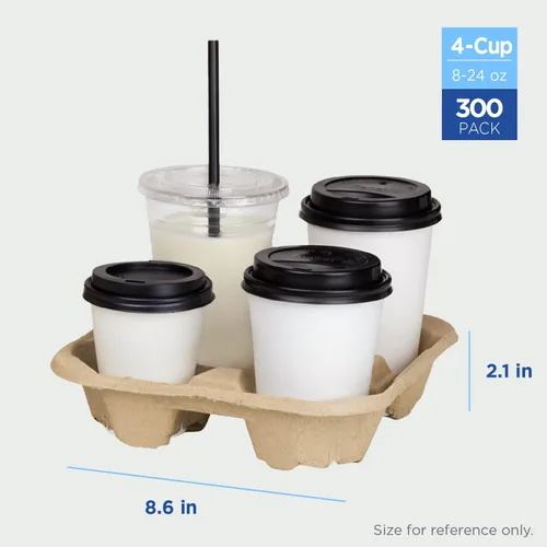 Miniatura 4 de Karat C5000 - Portavasos de 4 tazas de 8 onzas - 32 onzas (Caja de 300)