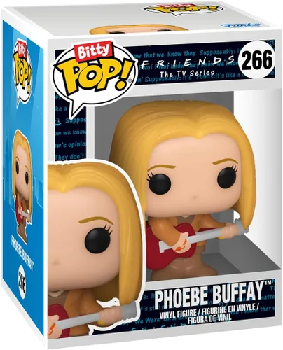 Miniatura 4 de Funko Bitty POP! Friends - Phoebe, paquete de 4 y una figura sorpresa mini misteriosa - 0.9 Pulgadas (2.2 Cm) coleccionable - Incluye estante