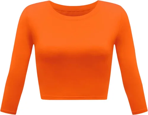 Miniatura 9 de Camiseta corta para mujer, cuello redondo, manga 3/4, casual, Y2K, linda camiseta corta para yoga