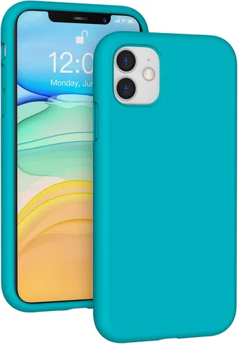 Miniatura 141 de Funda de silicona líquida compatible con iPhone 11 (6.1 pulgadas), cubierta de goma de gel de protección completa con forro de microfibra suave