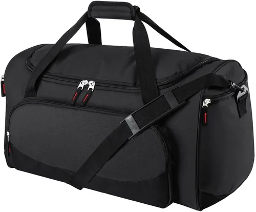 Bolsa de gimnasio para hombre, 55 L, duradera, grande, para viajes, entrenamiento, fitness y deporte