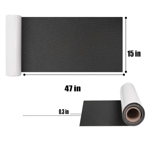 Miniatura 2 de Parches de reparación de cuero para sofá, cinta de reparación de cuero, kit de reparación de tapicería autoadhesiva grande y fuerte de 12 x 48