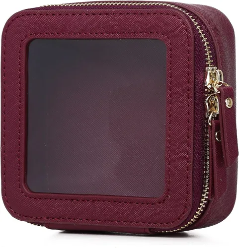 Miniatura 9 de Pinkmik Pequeña bolsa de maquillaje, mini estuche transparente para maquillaje y neceser con cremallera, organizador de bolsos para mujer