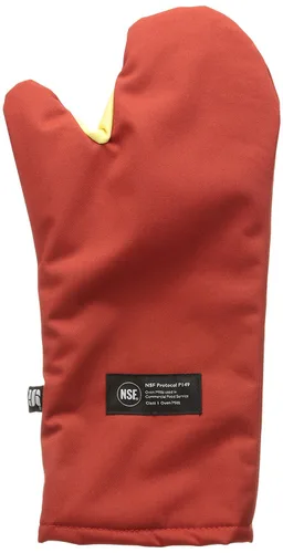 Miniatura 7 de San Jamar CTP15 Cool Touch - Manopla para horno con protección contra el calor de hasta 500 ° F, 15 pulgadas de longitud, color rojo