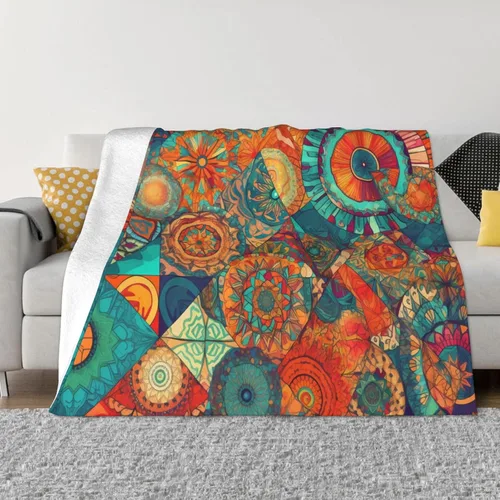 Miniatura 10 de Manta de franela estampada decorativa, hojas de otoño, manta suave para cama, sofá, decoración de silla, regalos para todas las estaciones, 60 x 50