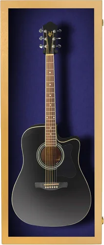 Miniatura 28 de PENNZONI Vitrina de guitarra acústica - Estuche acrílico para guitarra acústica - Soporte de pared para guitarra hecha de marco de madera dura