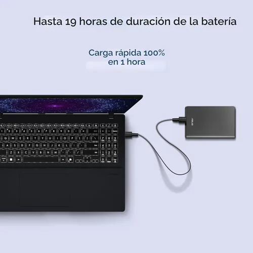 Miniatura 9 de ASUS Vivobook 14 Laptop, Pantalla WUXGA de 14” 60Hz, Qualcomm Snapdragon X, GPU Qualcomm Adreno, 16GB RAM, SSD de 512GB, Windows 11, Plata Claro