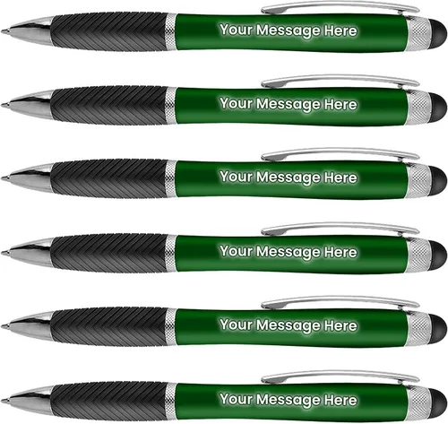 Miniatura 10 de Paquete de 80 bolígrafos personalizados, grabado láser sin granel, bolígrafo de 3 pulgadas, lápiz óptico y área personalizada con luz, nombre