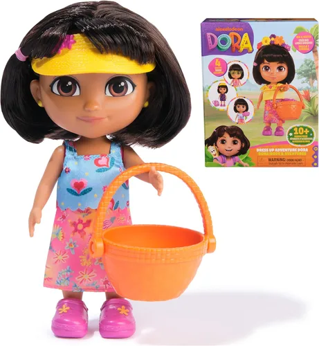 Miniatura 10 de Dora, Best Friends DORA & Boots Set, muñeca de 6 pulgadas con ropa, mochila y botas figura de juguete, juguetes para niños para niñas y niños a