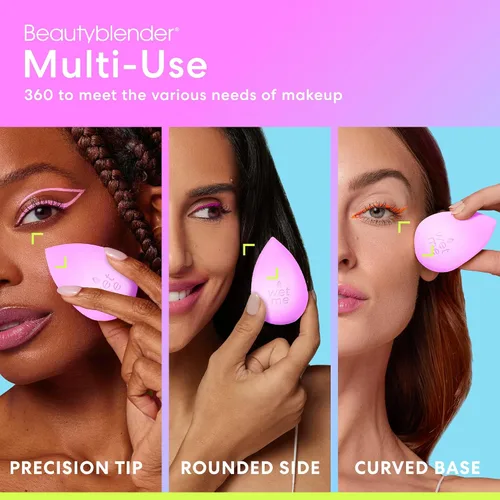 Miniatura 4 de Beautyblender® Esponja de maquillaje Wave Beauty Blender, espuma súper suave que mezcla fácilmente bases, polvos y cremas, fabricada en EE. UU.