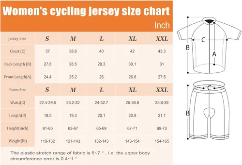 Miniatura 7 de Maillot de ciclismo de manga corta para mujer, ropa de bicicleta de carretera, pantalones cortos acolchados