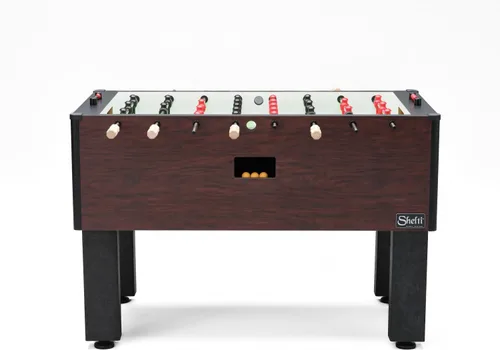 Miniatura 2 de Pro Foos II Deluxe: mesa de futbolín de tamaño reglamentario para adultos, varillas de acero inoxidable y asas de madera