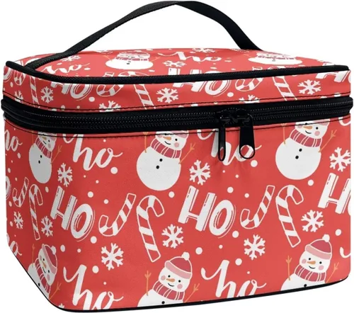 Miniatura 42 de doginthehole Bolsa de maquillaje, bolsa de cosméticos de viaje, bolsa de aseo portátil grande, organizador de accesorios para mujeres y niñas