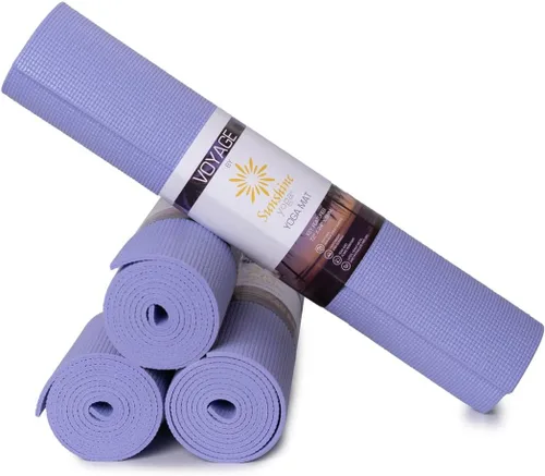 Miniatura 14 de Voyage - Tapete de yoga extra largo de 72 x 24 pulgadas, tapete de yoga extra largo de 0.197 in de grosor para escuelas, antideslizante, Negro