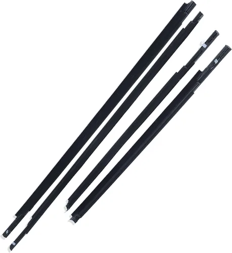 Labwork 4 piezas de burlete de goma para ventana de repuesto para Toyota Yaris Sedan 2007-2016 68160-52150 68210-52150 68230-52130 68180-52130