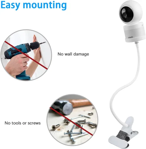 Miniatura 5 de Montura de clip para cámara de monitor de bebé VTech VM5463/RM5764HD/ RM5764-2HD/ RM5864HD /RM5864-2HD /RM7764HD/ RM7764-2HD/BM3800/BM4700/ BM5600