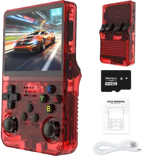 Miniatura 17 de Consola de juegos retro de mano R36S, pantalla HD IPS de 3.5 pulgadas, batería de 3200mAh, 128G con más de 20000 juegos integrados, más de 20