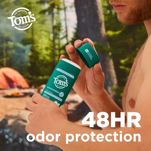 Miniatura 3 de Tom's of Maine Desodorante natural sin perfume para hombres y mujeres, sin aluminio, sin fragancias, tintes ni conservantes artificiales, sin