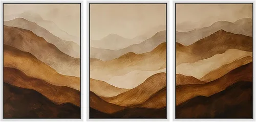 Miniatura 93 de SIGNWIN Lienzo enmarcado para pared, juego de arte sereno de pantanos con humedales verdes e ilustraciones de agua tranquila, arte moderno