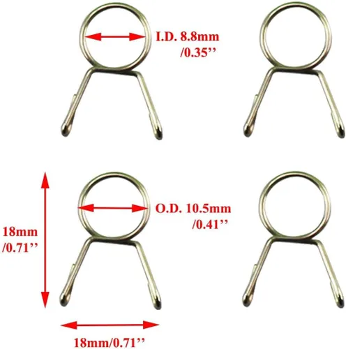 Miniatura 3 de PRO BAT O.D. 8mm Manguera de Combustible de Gas para Dirt Bike para 50cc 70cc 90cc 110cc 125cc 150cc 200cc 250cc ATV Go Kart Ciclomotor Scooter Negro