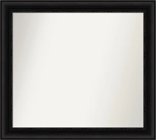 Miniatura 119 de Amanti Art Espejo personalizado, espejo de baño negro puente, espejo de pared o espejo de tocador de baño sobre el fregadero (26 x 26 pulgadas)