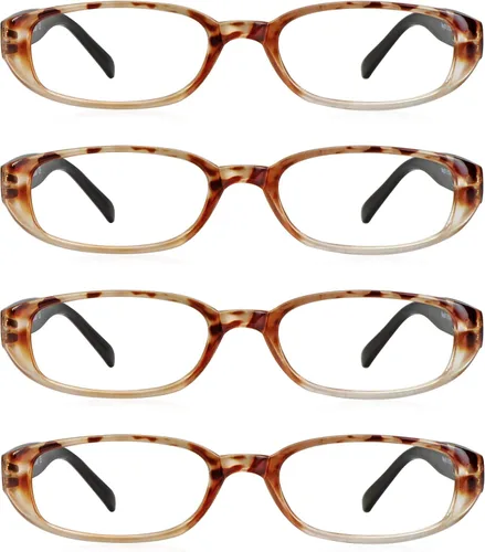 Miniatura 13 de 4 pares de lentes para lectura con bloqueo de luz azul para mujeres y hombres negro (4key001_black)