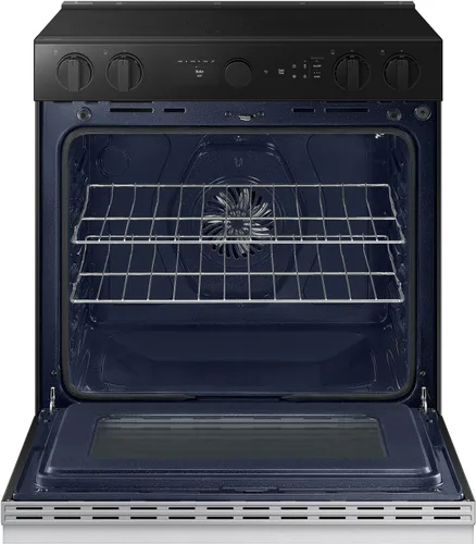 Miniatura 7 de SAMSUNG Rango eléctrico deslizante inteligente a medida de 6.3 pies cúbicos con cámara de horno inteligente y perillas de precisión iluminadas