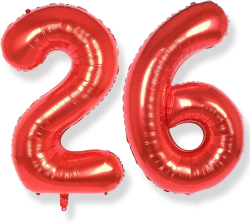Miniatura 14 de AULE Globos de helio con letra roja S, de 40 pulgadas, grandes, gigantes, de lámina de mylar, rojos, para decoraciones de cumpleaños, aniversarios