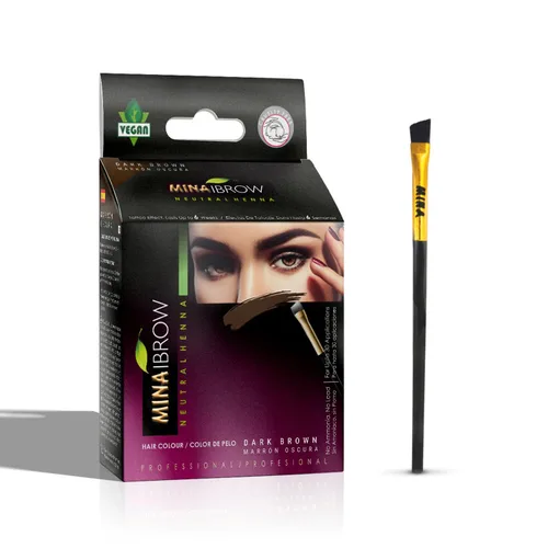 Miniatura 25 de MINA iBrow Kit de Color de Henna Profesional para Cabello con Paquete Combinado de Pincel Cubre Cabello Canoso - Dura hasta 6 semanas Sin